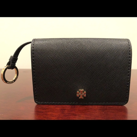 Tory Burch Accessories - Tory Burch Key & Card Purse Black